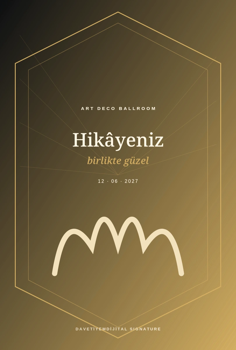 Art Deco Calla şablon ön izlemesi