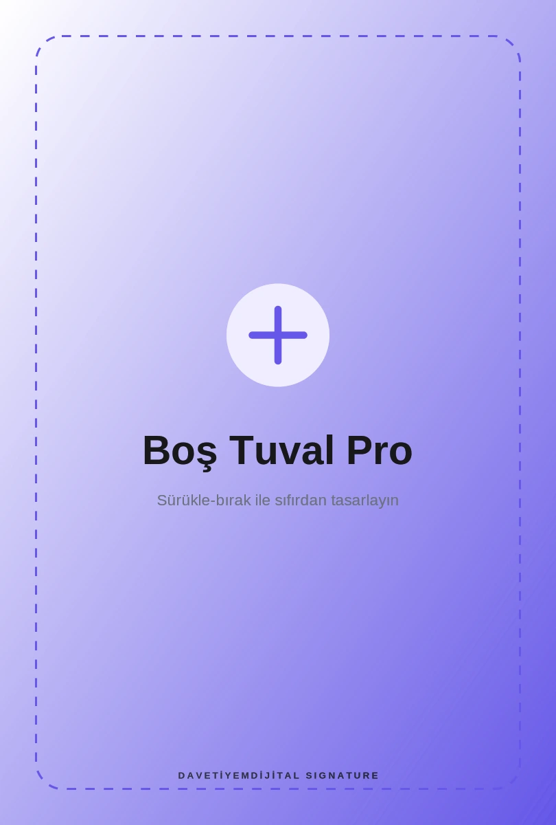 Boş Tuval Pro şablon ön izlemesi