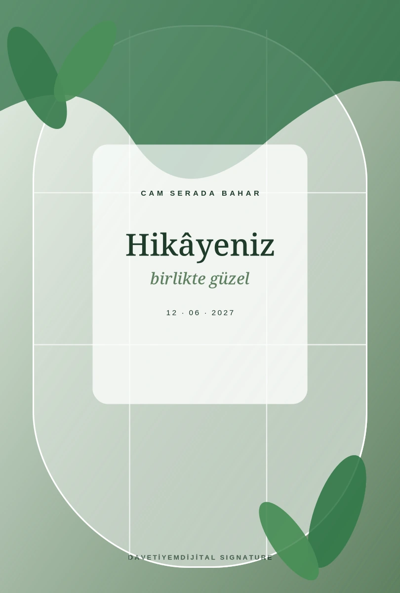 Cam Serada Bahar şablon ön izlemesi