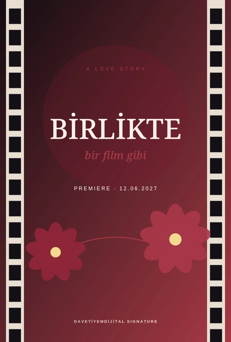 Cinema Rose şablon ön izlemesi