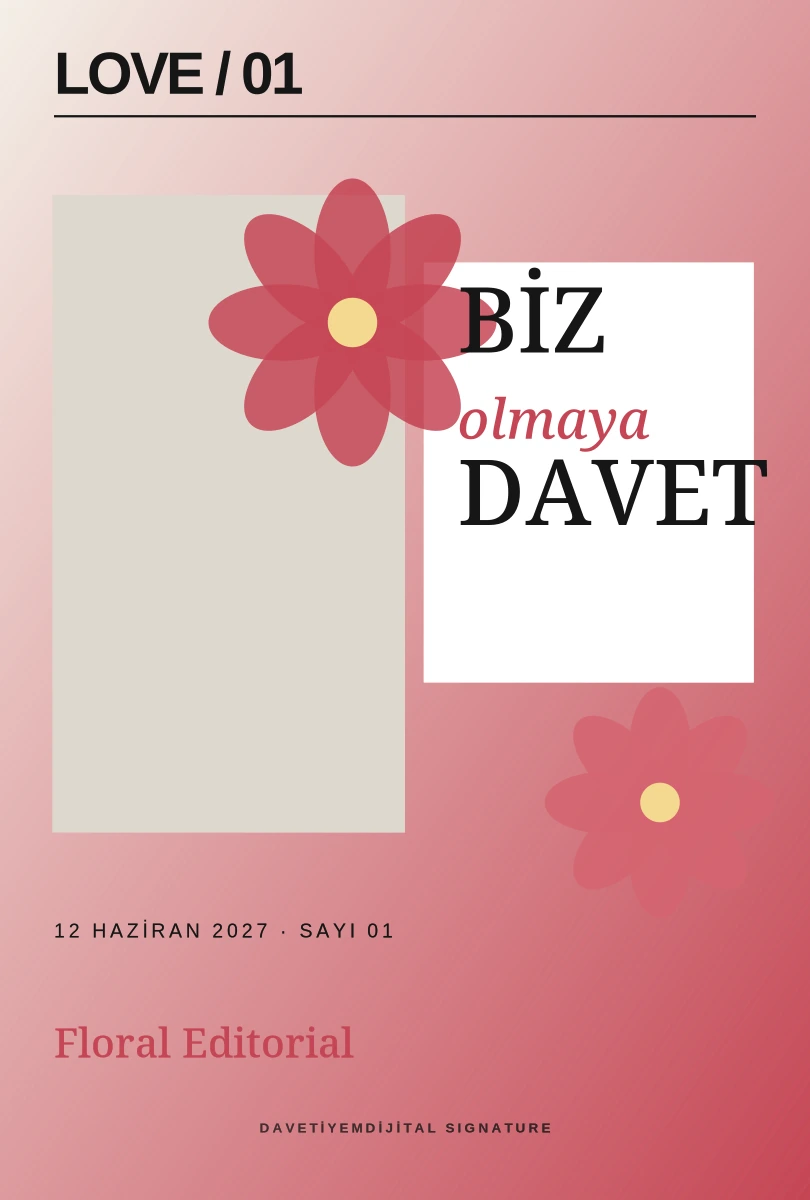 Floral Editorial şablon ön izlemesi