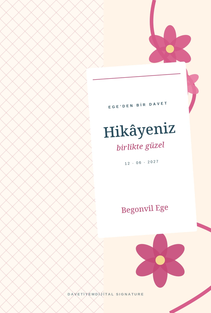 Begonvil Ege şablon ön izlemesi