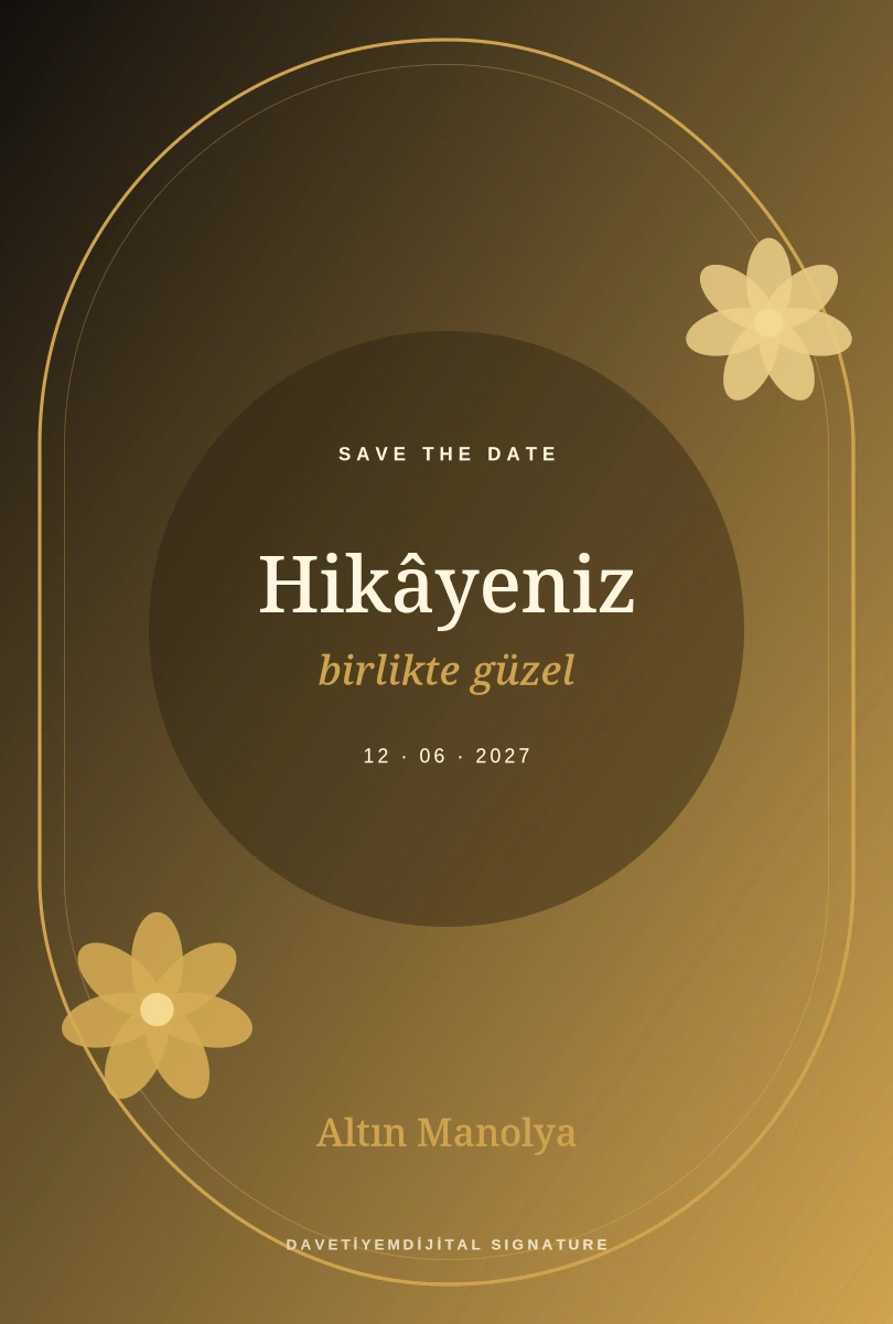 Altın Manolya şablon ön izlemesi